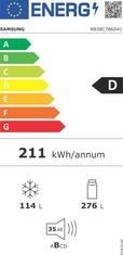 Samsung Kombinovaná chladnička RB38C7B6D41/EF