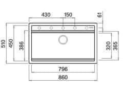 Elleci Granitový kuchyňský dřez BEST 360 K86