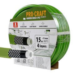 Procraft Zahradní hadice PR-4GH1315 4 vrstvy, 1/2 15 m