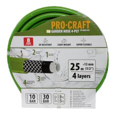 Procraft Zahradní hadice PR-4GH1325 4 vrstvy, 1/2 25 m