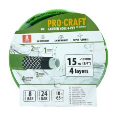 Procraft Zelená zahradní hadice PR-4GH1915