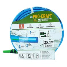 Procraft Modrá zahradní hadice PR-3KGH1325F