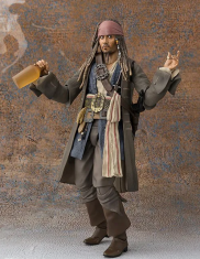 INTEREST Figurka - Piráti z Karibiku, Jack Sparrow 16 cm Johnny Depp + příslušenství.