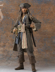 INTEREST Figurka - Piráti z Karibiku, Jack Sparrow 16 cm Johnny Depp + příslušenství.