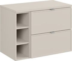 COMAD Závěsná skříňka pod umyvadlo Bella Cashmere s deskou 80 cm kašmír