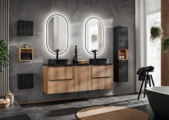 COMAD Závěsná skříňka pod umyvadlo Nova Oak 90 cm dub coast evoke