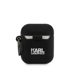 Karl Lagerfeld  Rue St Guillaume Silikonové Pouzdro pro Airpods 1/2 Black