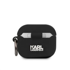 Karl Lagerfeld  Rue St Guillaume Silikonové Pouzdro pro Airpods 3 Black