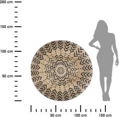 Dekorstyle Kulatý jutový dekorativní koberec 120 cm I
