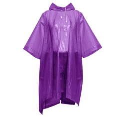 Camerazar Fialové voděodolné poncho proti dešti unisex na kolo a motorku.