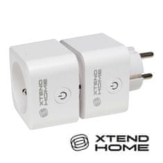 Xtend Home set 2x chytrá interní zásuvka, měření příkonu, správné spínání fáze, Tuya