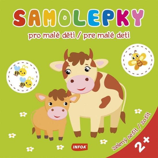 Infoa Samolepky pro malé děti / Samolepky pre malé deti - zelený sešit / zelený zošit