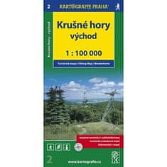 1:100T (2)-Krušné hory - VÝCHOD (turistická mapa)