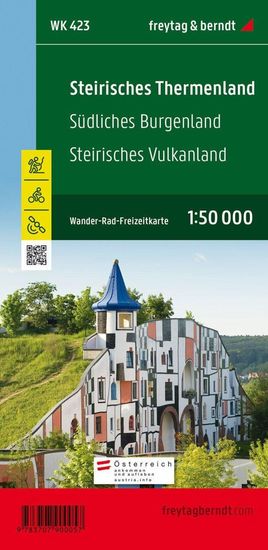 WK 423 Steirisches Thermenland - Jižní Burgenland - Štýrský Vulkanland 1:50 000 / cykloturistická mapa