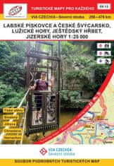 VIA CZECHIA Severní stezka Labské pískovce Jizerské hory / Turistická mapa Geodézie On Line S8-12