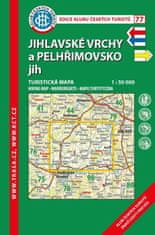 Klub českých turistů KČT 77 Jihlavské vrchy a Pelhřimovsko jih 1:50 000/ 6.vydání 2021