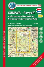 Klub českých turistů KČT 65 Šumava - Povydří a NP 1:50 000/ 10. vydání 2022