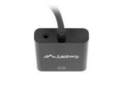 Lanberg adaptér HDMI (M) na VGA (F) + Minijack 3.5mm (F) kabel 20cm