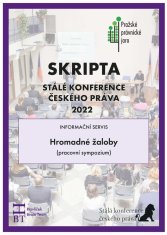 SRIPTA SKČP Hromadné žaloby (pracovní sympozium)