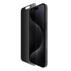 Belkin SCREENFORCE TemperedGlass Privacy Anti-Microbial ochranné privátní sklo pro iPhone 15 Pro Max