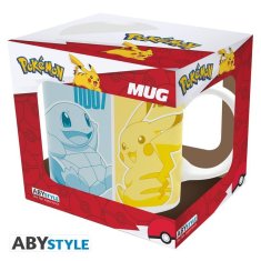 AbyStyle Pokémon Hrnek 320 ml - Pikachu & Kanto Starters