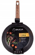 Galicja Nepřilnavá pánev 28 cm černá LUNA