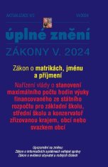 Aktualizace V/2 2024 Zákon o matrikách, jménu a příjmení