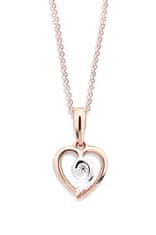 Cutie Jewellery Romantický bicolor přívěsek z růžového zlata Z6298-1609-40-10-X-R4