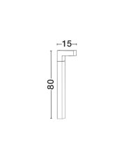 Nova Luce NOVA LUCE venkovní sloupkové svítidlo APOLLO tmavě šedý hliník akrylový difuzor LED 5W 3000K 110-265V 120st. IP54 713311