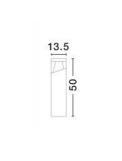 Nova Luce NOVA LUCE venkovní sloupkové svítidlo LOCK hliník tmavě šedá bílý a čirý akrylový difuzor LED 12W 220-240V 45st. IP54 3000K nebo 4000K 813104