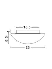 Nova Luce NOVA LUCE stropní svítidlo BREST stropní svítidlo bílé opálové sklo a kov E27 2x12W 832401