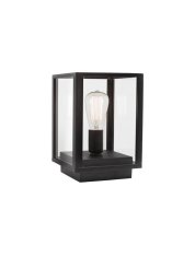 Nova Luce NOVA LUCE venkovní sloupkové svítidlo ZEST černý litý hliník čiré sklo E27 1x12W 220-240V IP54 bez žárovky 870045