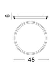 Nova Luce NOVA LUCE stropní svítidlo WILLOW bílá ocel a akryl D45x6mm LED 40W 9212913