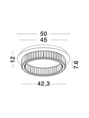 Nova Luce NOVA LUCE stropní svítidlo AURELIA chromovaný kov a křišťál LED 29W 230V 3500K IP20 stmívatelné 9333071