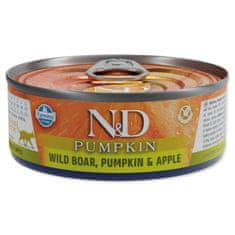 N&D Konzerva Cat Wild Boar, Pumpkin & Apple 70g