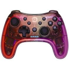 Canyon Gamepad GPW-04 RGB 5v1 (PS3, PS4, XBOX, Android, PC) - průhledný