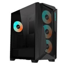 Gigabyte C301 GLASS/Midi Tower/Transpar./Černá