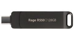 Patriot RAGE R550/128GB/USB 3.2/USB-A + USB-C/Černá