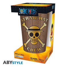 AbyStyle One Piece Sklenice Skulls 400 ml