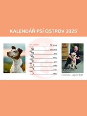 Stolní týdenní kalendář Psí ostrov 2025