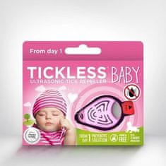 Tickless BABY Ultrazvukový odpuzovač klíšťat pro děti Růžová