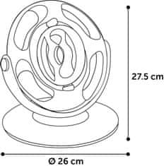 Flamingo Interaktivní hračka pro kočky Rotační kolo Dita bílé 26x26x27,5cm