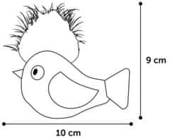 Flamingo Winny Hračka pro kočky Ptáček 10cm