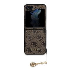 Guess Zadní kryt 4G Charm pro Samsung Galaxy Z Flip 5 Brown