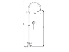 Slezák - RAV CZ Vodovodní baterie sprchová Slezák RAV Colorado CO182/3 Barva: chrom, Rozměr: 150 mm