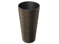 NOHEL GARDEN Obal na květník FURU SLIM ECO WOOD 2v1 plastový d25x48cm