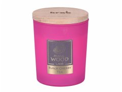 NOHEL GARDEN Svíčka ve skle MAGIC WOOD BLACK CHERRY vonná 300g