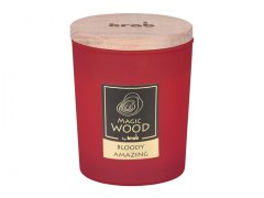 NOHEL GARDEN Svíčka ve skle MAGIC WOOD BLODY AMAZING vonná 300g