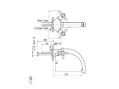 Slezák - RAV CZ Vodovodní baterie umyvadlová Slezák RAV Morava MK120/2 Barva: chrom, Rozměr: 3/8''