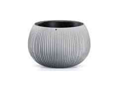 NOHEL GARDEN Obal na květník BETON BOWL 2v1 plastový matný d18x14cm